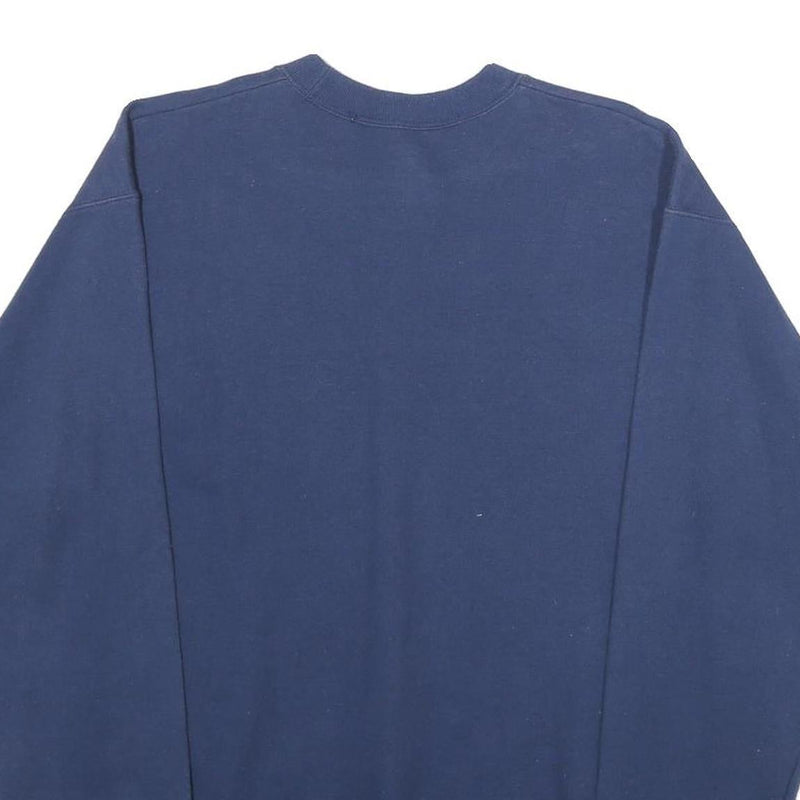 WALT DISNEY Mens Navy Blue Disneyland Resort Crew Neck S 2015 Graphic Sweatshirt