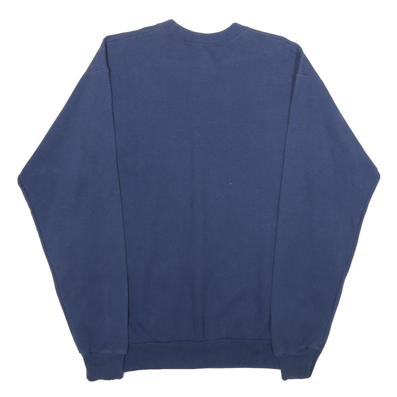 WALT DISNEY Mens Navy Blue Disneyland Resort Crew Neck S 2015 Graphic Sweatshirt