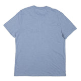 TOMMY HILFIGER Mens Blue Henley T-Shirt M Short Sleeve Crew Neck Cotton Blend