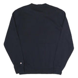 CHAMPION Mens Black Cotton Blend Crew Neck Sweatshirt S Branded Casual