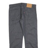 LEVI'S 504 Mens Jeans Black Regular Straight Denim Raw W33 L27 Classic Style