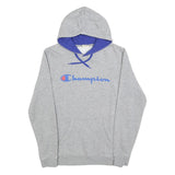 CHAMPION Mens Grey & Purple Pullover Hoodie S Cotton Blend Casual