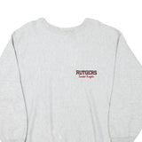 CHAMPION Mens Grey Rutgers Scarlet Knights Crew Neck XL Cotton Blend Sweatshirt