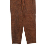 DISMERO Womens Cotton Blend Brown Regular Trousers W28 L28 Stylish Comfort