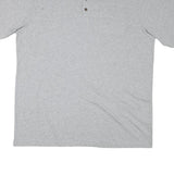 CARHARTT Mens Grey Henley T-Shirt XL Short Sleeve Cotton Blend Relaxed Fit