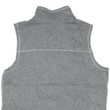 THE NORTH FACE Mens Grey Fleece Sleeveless Zip Jacket XL Polyester Blend Outdoor