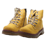 RIEKER Lace-Up Boots Yellow Suede Womens UK 5