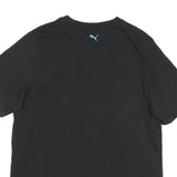 PUMA Mens Black Scuderia Ferrari Graphic T-Shirt L Short Sleeve Crew Neck