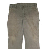 DICKIES Mens Cotton Grey Regular Straight Denim Jeans W34 L32 Workwear Utility