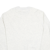 Womens Light Grey Sweatshirt Bunny Balloon Graphic Crew Neck M Casual Cotton