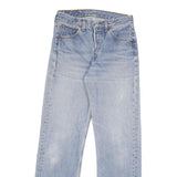 LEVI'S 501 Mens Jeans Blue Regular Straight Denim Light W26 L30 Classic Button