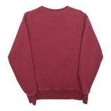 ELLESSE Mens Maroon Crew Neck Sweatshirt S Cotton Blend Pullover Casual