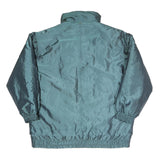 Mens Blue Polyester Blend Jacket L Zip Plain Windbreaker Outdoor Casual