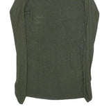 REPLY Womens Green Plain Pullover Round Neck Basic Knit S Lightweight Jumper