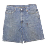 LEVI'S Mens Denim Blue Casual Shorts L W36 Cotton Blend Classic Fit