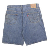 LEVI'S Mens Denim Blue Casual Shorts L W36 Cotton Blend Classic Fit