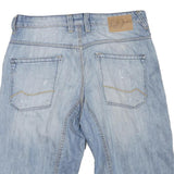 ANGELO LITRICO Mens Shorts Blue Casual M W34 Long Length Patchwork