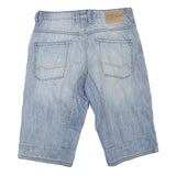 ANGELO LITRICO Mens Shorts Blue Casual M W34 Long Length Patchwork