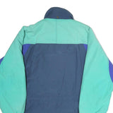 SYMPATEX Mens Blue & Teal Outdoor Jacket M Polyester Zip Colourblock
