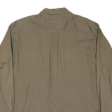 TRADER BAY Mens Beige Cotton Blend Shirt XL Casual Long Sleeve Button Up