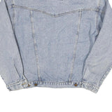 WRANGLER Mens Blue Cotton Blend Denim Jacket M Button Closure Classic Western
