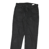WRANGLER Mens Classic Black Denim Jeans W29 L28 Zip Closure