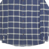 WRANGLER Mens Blue Check Shirt M Cotton Long Sleeve Button Casual Shirt