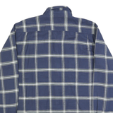 WRANGLER Mens Blue Check Shirt M Cotton Long Sleeve Button Casual Shirt