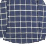 WRANGLER Mens Blue Check Shirt M Cotton Long Sleeve Button Casual Shirt