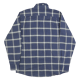 WRANGLER Mens Blue Check Shirt M Cotton Long Sleeve Button Casual Shirt