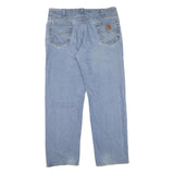 CARHARTT Mens Jeans Blue Regular Straight Denim Medium W38 L32 Classic Workwear