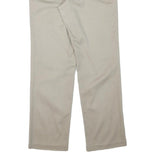 DOCKERS Mens Cotton Blend Beige Regular Fit Straight Leg Trousers W30 L31 Casual