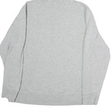 REEBOK Mens Grey Hoodie S Cotton Pullover Casual Sportswear Drawstring Hood