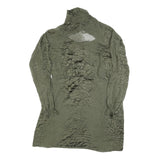 REISS Womens Green Polyester Blend Day Dress UK 12 Textured Long Sleeve Midi