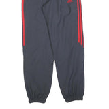 ADIDAS Mens Joggers Navy Blue & Red Slim Tapered S W26 L30 Track Pants
