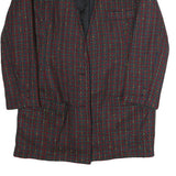 Womens Red & Green Plain Jacket L Polyester Classic Relaxed Fit Long Sleeve