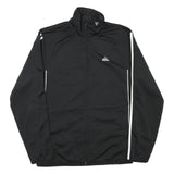 ADIDAS Mens Black & White Zip Jacket M Polyester Blend Track Sportswear