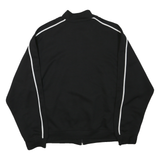 STARTER Mens Black Zip Track Jacket XL Polyester Blend Plain Sports Casual