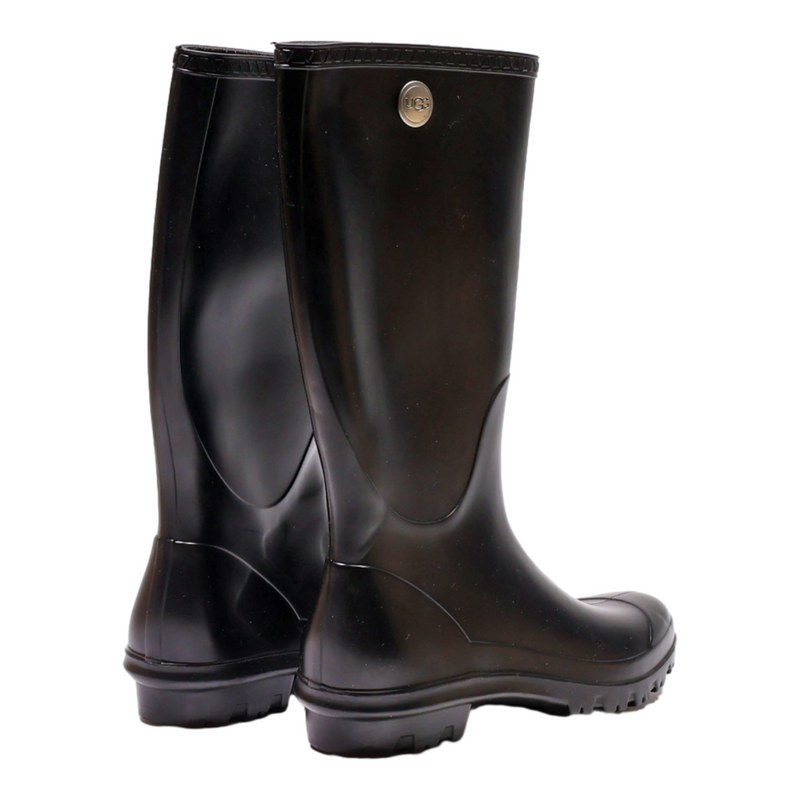 UGG Wellie Boots Black Synthetic Womens UK 7