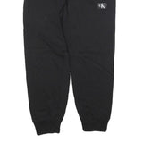 CALVIN KLEIN JEANS Womens Joggers Black L W34 L28 Cotton Blend Slim Tapered Fit