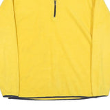 COURT CLUB Mens Yellow Yellow Plain Pullover Crew Neck Basic Knit S Casual