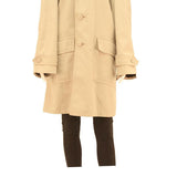PKZ Mens Beige Cotton Blend Classic Jacket L Button Plain Long Sleeve