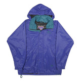 HELLY HANSEN Mens Blue Nylon Outdoor Jacket L Zip Hooded Casual