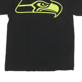 NFL Mens Black Graphic T-Shirt M Short Sleeve Crew Neck Cotton Blend Sportswear