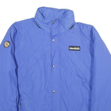 ALL GLOW ESCAPE Mens Blue Cotton Blend Zip Jacket S Casual Outerwear Style