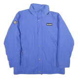 ALL GLOW ESCAPE Mens Blue Cotton Blend Zip Jacket S Casual Outerwear Style