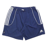 ADIDAS Mens Shorts Blue White Stripe Regular L W30 Sports Training Casual