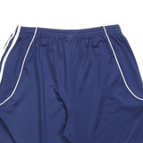 ADIDAS Mens Shorts Blue White Stripe Regular L W30 Sports Training Casual