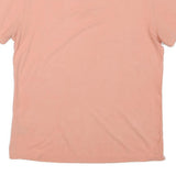 TOMMY HILFIGER Mens Peach Pink Polo Shirt L Cotton Blend Short Sleeve Basic