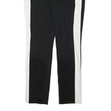 DKNY Womens Polyester Blend Slim Black & White Trousers W32 L31 Stylish Side